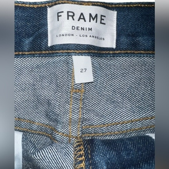 Frame Denim Le Mini Skirt Tassel Edges Frayed Raw Hem Size 27 - Picture 4 of 6